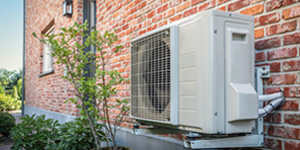 Air to air heat pump for cooling or heating the home. Air to air heat pump for cooling or heating the home.