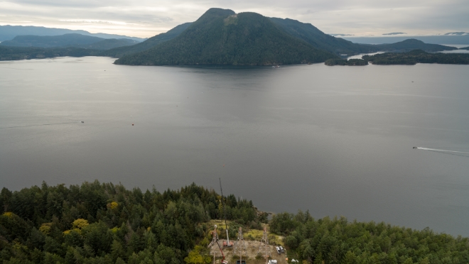 Image of Jervis Inlet crossing from Nelson Island. Image of Jervis Inlet crossing from Nelson Island.