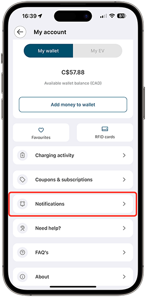 Setting up idle fee notifications
