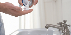 Turn water off when shaving, washing hands, brushing teeth