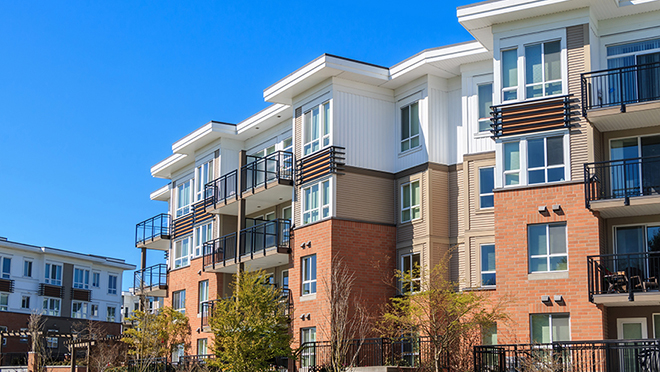 Apartment building exterior