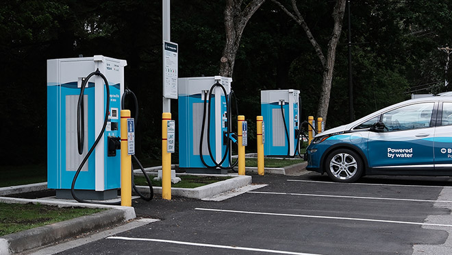 EV chargers at the Surrey Arts Centre