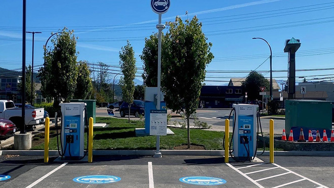 Sooke, B.C. EV fast charging site