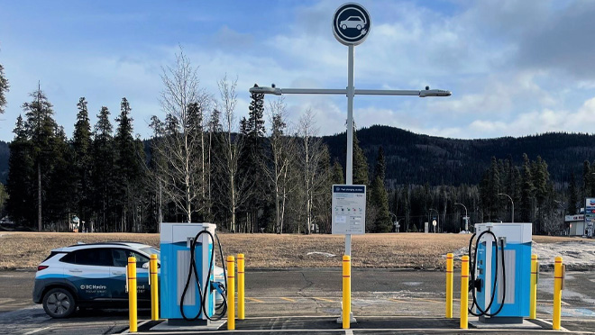 Tumbler Ridge, B.C. EV fast charging site