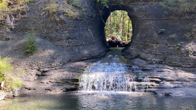 Hike near Port Alberni with a beguiling hole-in-the wall