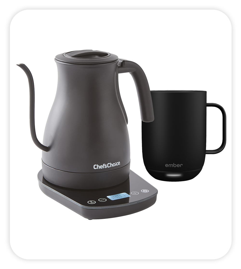 Option 4: Smart drink prize package - a smart mug and digital electric kettle